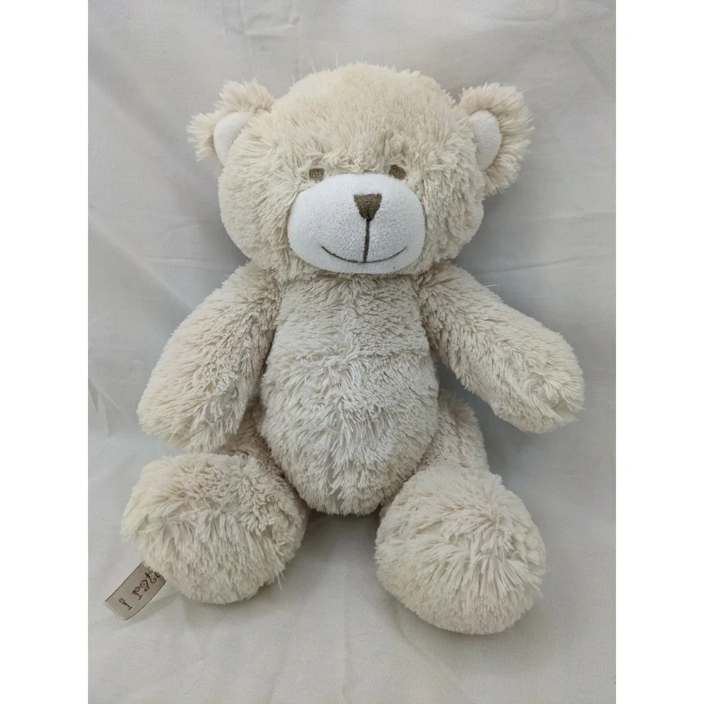 Cocalo‎ Bear Plush Rattle Beige 10 Inch Stuffed Animal Toy